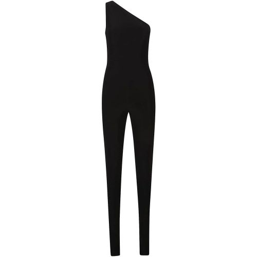 One Shoulder Footie Catsuit Black - Größe S - Norma Kamali - Modalova