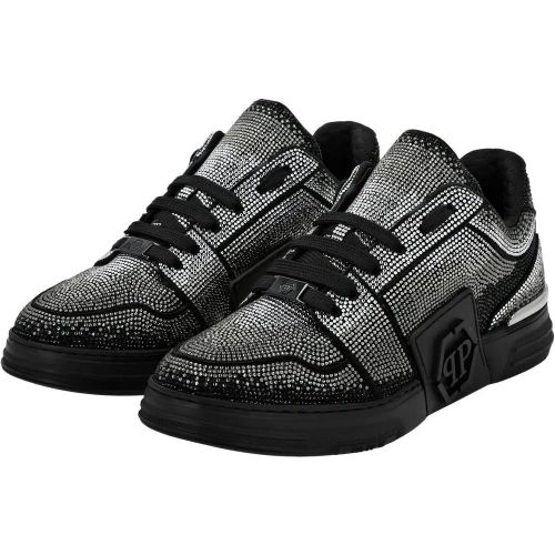 Low-Top Sneaker - Sneaker Hexagon Mit Schmucksteinen - Gr. 37 (EU) - in - für Damen - Philipp Plein - Modalova