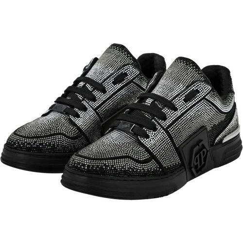 Low-Top Sneaker - Sneaker Hexagon Mit Schmucksteinen - Gr. 38 (EU) - in - für Damen - Philipp Plein - Modalova