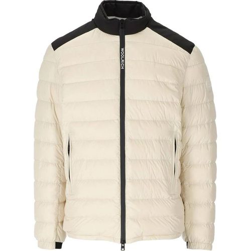 Bering Tech Cream Down Jacket White - Größe S - Woolrich - Modalova