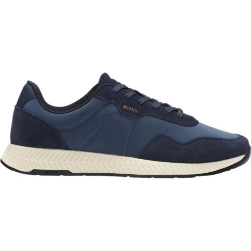 Low-Top Sneaker - Boss Heren Sneakers Blauw 50536469/410 Titanium - Gr. 40 (EU) - in - für Damen - HUGO - Modalova