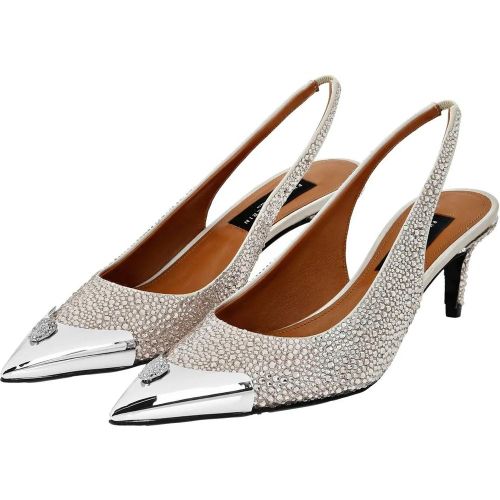 Hohe Schuhe - Slingpumps Mit Schmucksteinen - Gr. 40 (EU) - in - für Damen - Philipp Plein - Modalova