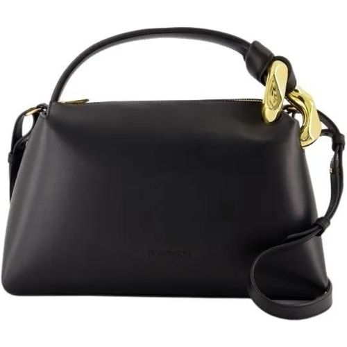 Hobo Bags - The Jwa Corner Crossbody - Leather - Black - Gr. unisize - in - für Damen - J.W.Anderson - Modalova