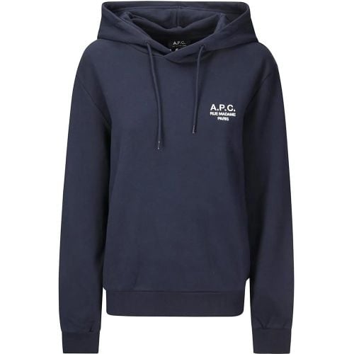 Cotton Sweatshirt With Hood And Front Logo - Größe XS - A.P.C. - Modalova