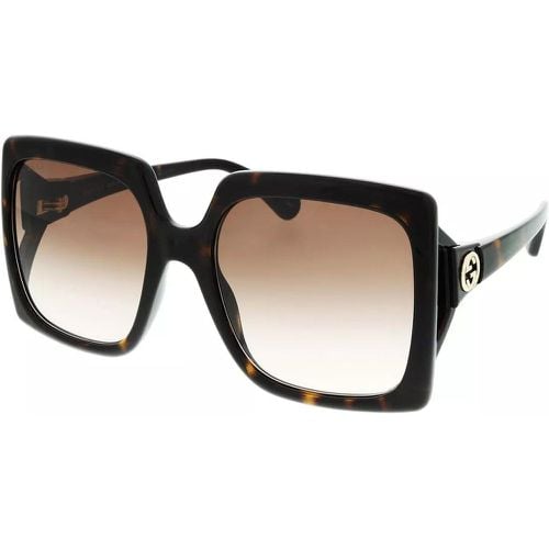 Sonnenbrille - GG0876S-002 60 Sunglass WOMAN INJECTION - Gr. unisize - in Goldbraun - für Damen - Gucci - Modalova