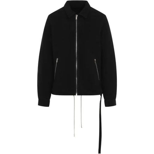 Zip Front Jacket - Größe L - schwarz - Rick Owens - Modalova