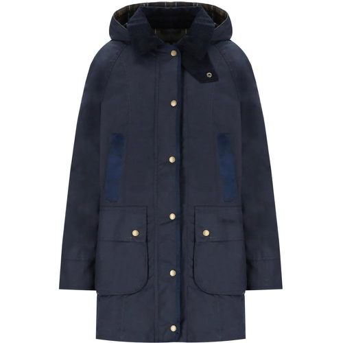 BOWER WAX MARINEBLAUE KAPUZENJACKE - Größe 44 - Barbour - Modalova