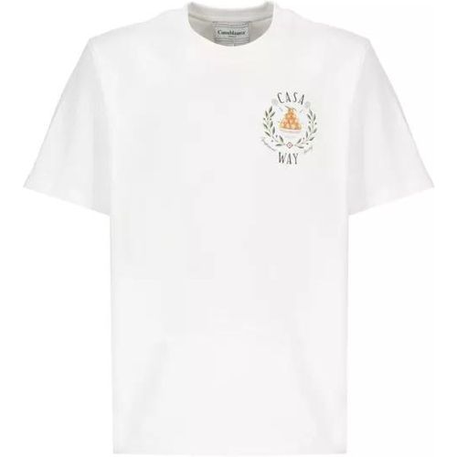Casa Way T-Shirt - Größe L - white - Casablanca - Modalova