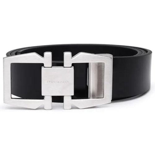 Gürtel - Black Leather Belt - Gr. 105 - in - für Damen - Salvatore Ferragamo - Modalova