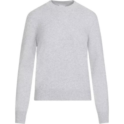 Grey Mélange Cashmere Pullover - Größe M - gray - Bottega Veneta - Modalova