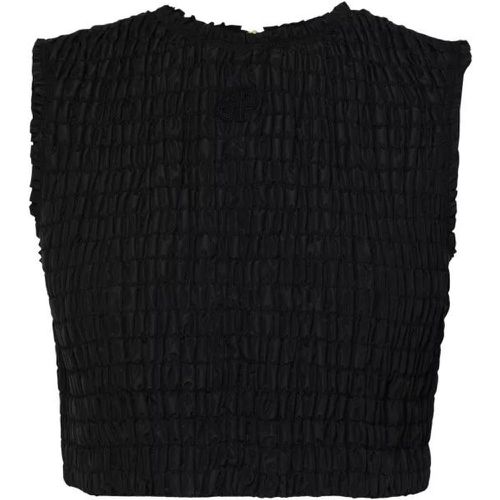 Black Recycled Fabric Top - Größe 36 - black - Patou - Modalova
