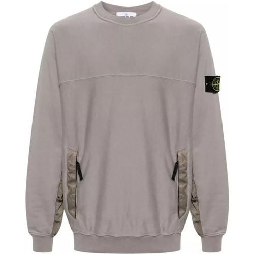 Compass-Badge Panelled Sweatshirt - Größe M - Stone Island - Modalova