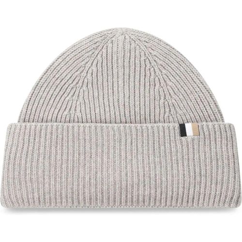 Caps & Mützen - Beanie Laura mit Signature-Streifen-Etikett - Gr. ONE SIZE - in - für Damen - Boss - Modalova