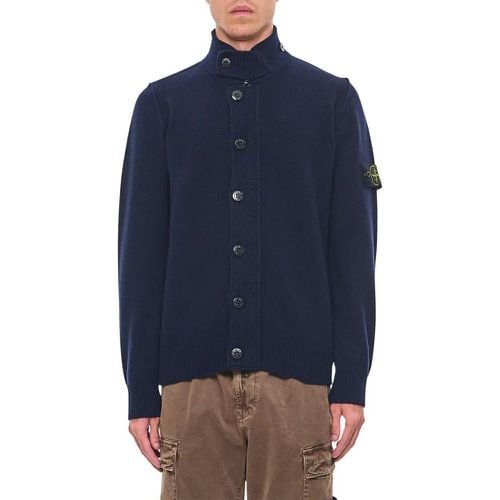 Blue Button Down Cardigan - Größe S - Stone Island - Modalova