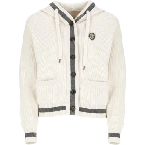 Ivory Fabiana Filippi Cashmere Cardigan - Größe M - BRUNELLO CUCINELLI - Modalova