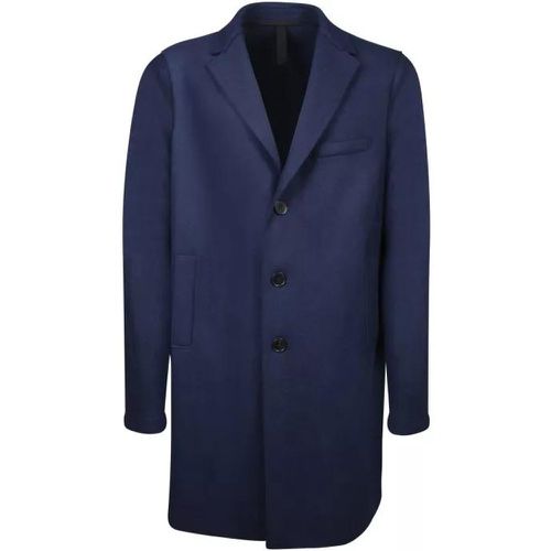 Blue Single-Breasted Coat - Größe 46 - blue - Harris Wharf - Modalova