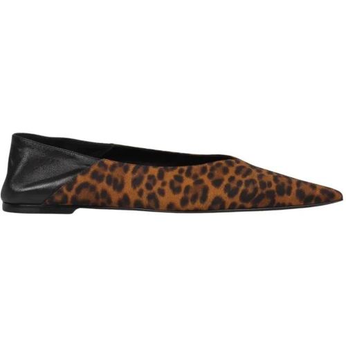 Leopard Print Slip-On Carolyn Slippers - Gr. 36,5 (EU) - in - Saint Laurent - Modalova