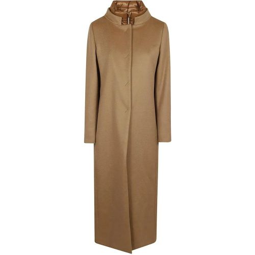 Long Coat With Padded Bib - Größe 44 - Herno - Modalova