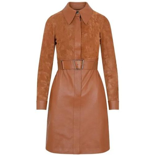 Vicuna Leather Short Dress - Größe 38 - akris - Modalova