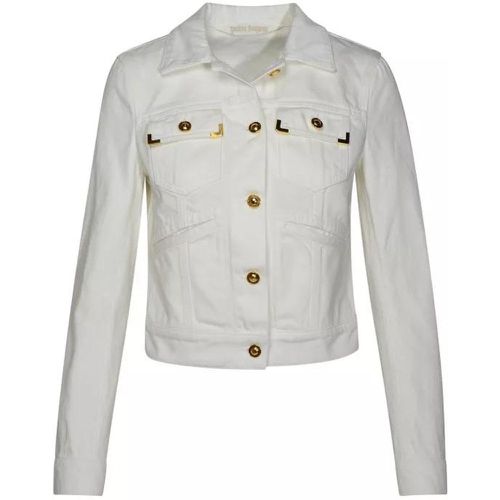 White Denim Jackets - Größe S - white - Palm Angels - Modalova