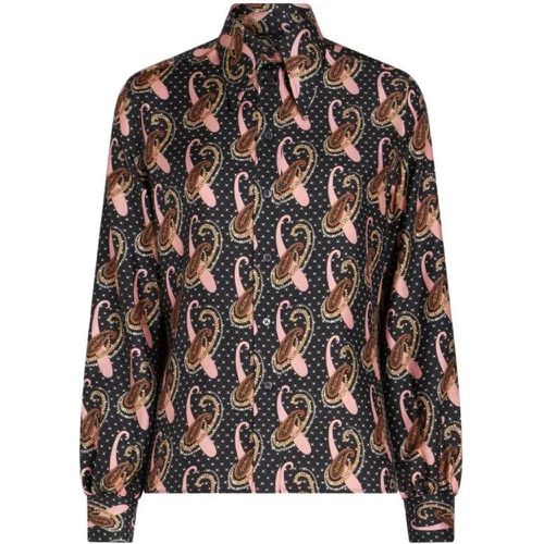Multicolor Paisley Silk Twill Shirt - Größe 40 - black - ETRO - Modalova