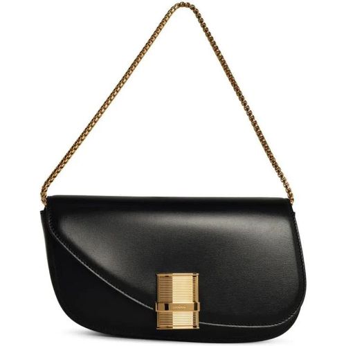 Shopper - Fiamma' Black Leather Crossbody Bag - Gr. unisize - in - für Damen - Salvatore Ferragamo - Modalova