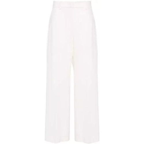 White High Waist Pants - Größe 42 - white - MSGM - Modalova