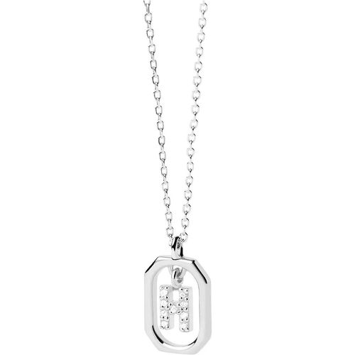 Halskette - Mini Letter H Necklace - Gr. unisize - in Silber - für Damen - PDPAOLA - Modalova
