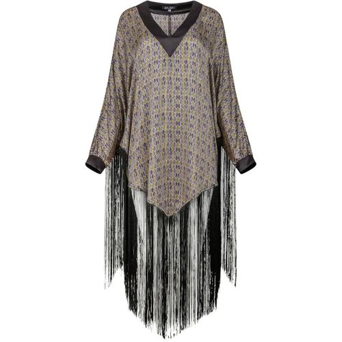 Seidenponcho Kleid JENNIFER - Größe L - Helene Galwas - Modalova