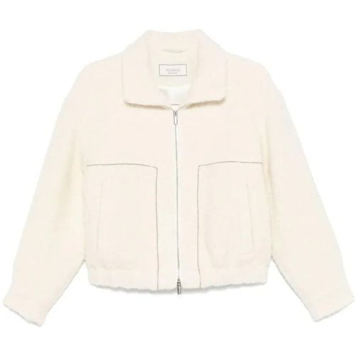 Bouclé Bomber Jacket - Größe 42 - PESERICO - Modalova