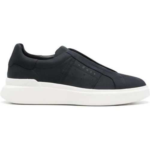 Low-Top Sneaker - Indigo Blue Calf Leather Sneakers - Gr. 9_5 - in - für Damen - Hogan - Modalova