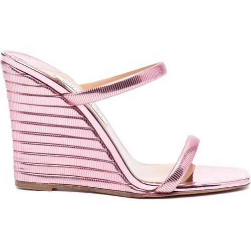 Slipper & Pantoletten - Sandals Pink - Gr. 36 (EU) - in Gold - für Damen - Aquazzura - Modalova