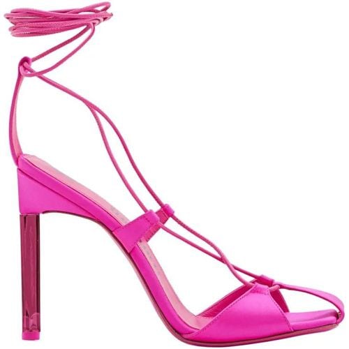 Hohe Schuhe - 105mm Adele Ankle Strap Sandals - Gr. 36 (EU) - in Rosa - für Damen - The Attico - Modalova