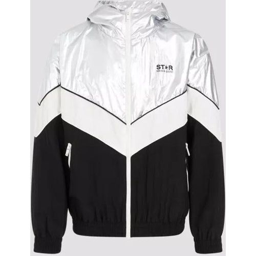 Silver Windbreaker - Größe 48 - silver - Golden Goose - Modalova