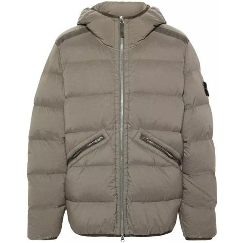 Compass-Badge Padded Jackets - Größe L - brown - Stone Island - Modalova