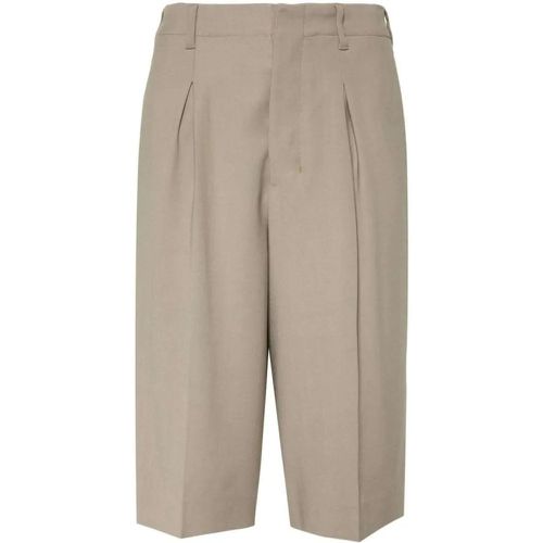 Taupe Brown Tailored Knee Shorts - Größe 36 - AMI Paris - Modalova