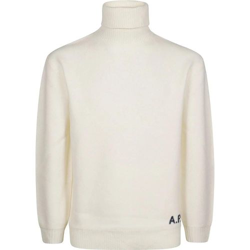 Walter Turtle Neck Sweater White - Größe M - A.P.C. - Modalova