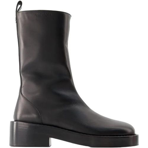 Stiefel & Boots - Zipped Ankle Boots - Leather - Black - Gr. 36 (EU) - in - für Damen - Courrèges - Modalova