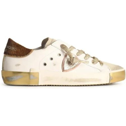 Low-Top Sneaker - Prsx' White Leather Sneakers - Gr. 40 (EU) - in - für Damen - Philippe Model - Modalova