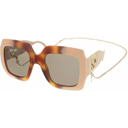 Sonnenbrille - GG1022S-003 54 Sunglass Woman Injection - Gr. unisize - in Braun - für Damen - Gucci - Modalova