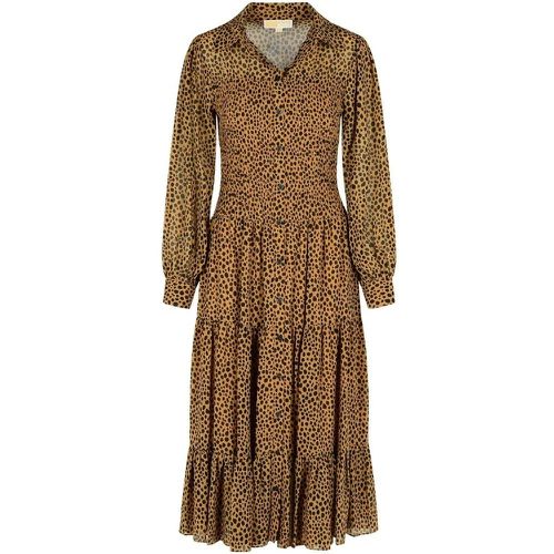 Leopardato' Brown Polyester Dress - Größe L - Michael Kors - Modalova