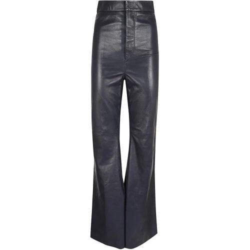 Flared Leather Trouser - Größe 4 - Victoria Beckham - Modalova