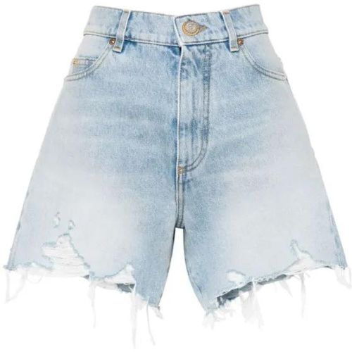 High-Rise Denim Shorts - Größe 36 - Balmain - Modalova