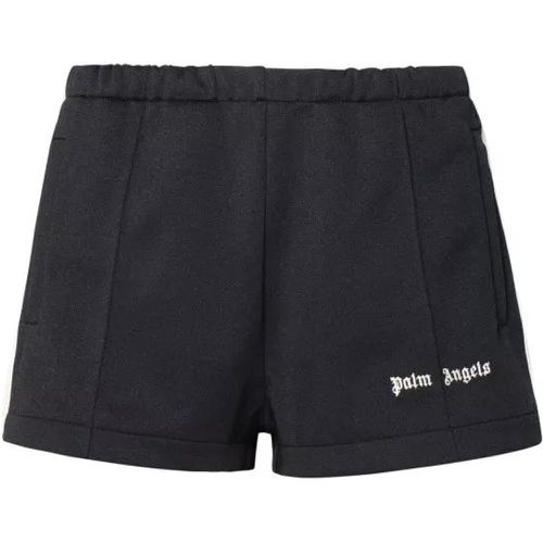 Black Polyester Sporty Shorts - Größe M - black - Palm Angels - Modalova