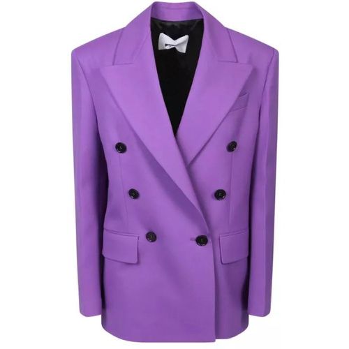 Wool Jacket - Größe 38 - purple - MSGM - Modalova