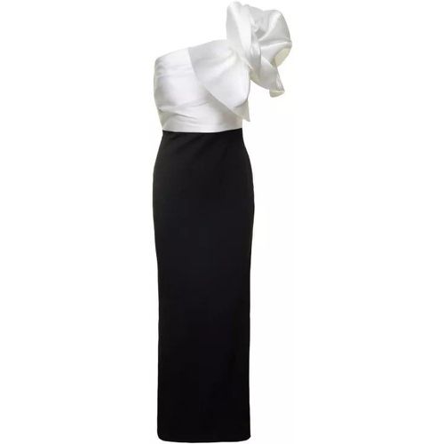 Selia One-Shoulder Maxi Dress In Black And White T - Größe 6 - black - Solace London - Modalova