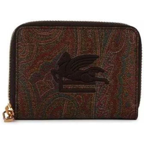 Portemonnaie - Arnica' Brown Leather Wallet - Gr. unisize - in - für Damen - ETRO - Modalova