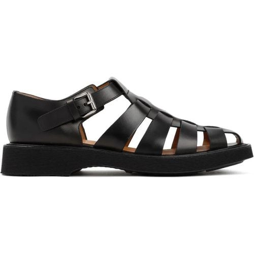 Loafer - Black Leather Hove Sandals - Gr. 11 - in - für Damen - Church's - Modalova