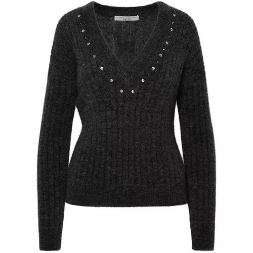 Gray Virgin Wool Blend Sweater - Größe 38 - gray - Alessandra Rich - Modalova