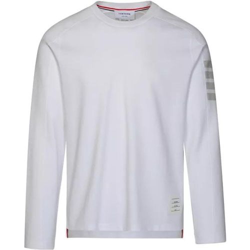 White Cotton Sweater - Größe 1 - white - Thom Browne - Modalova